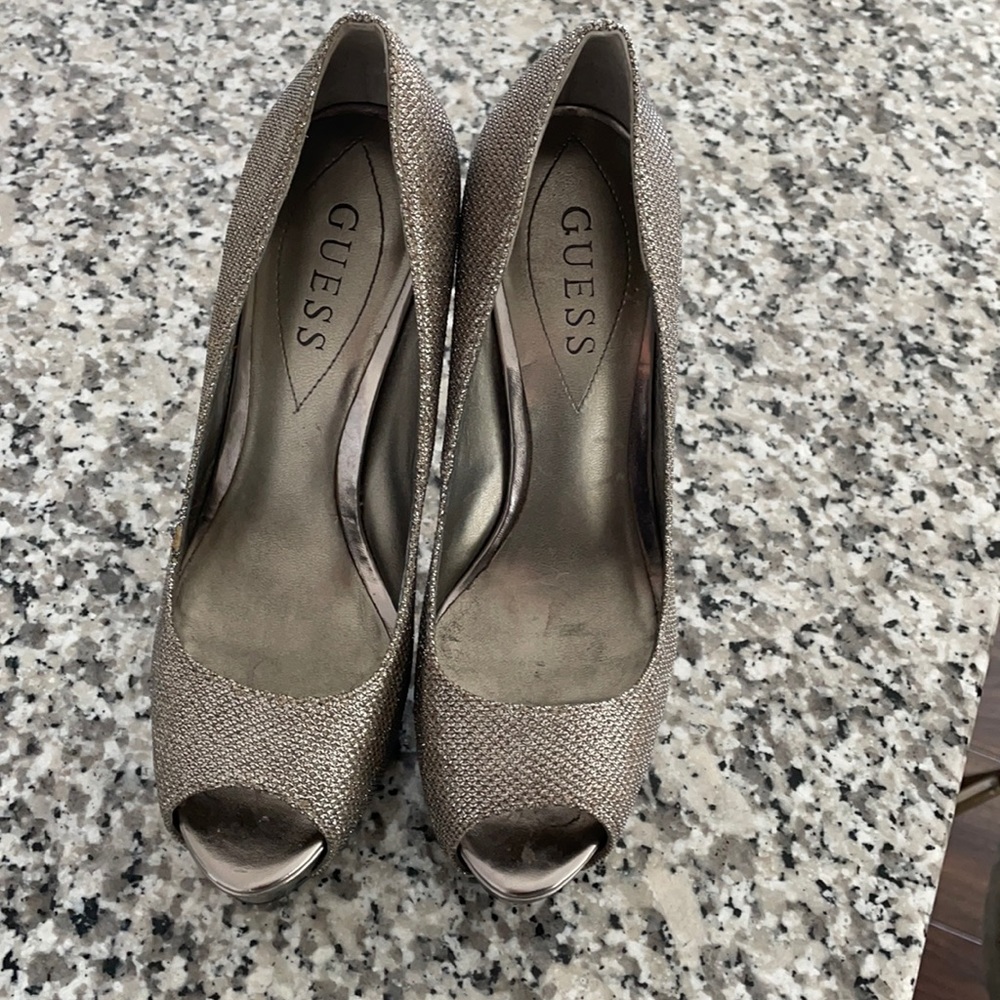 Guess platform to peep toe heels